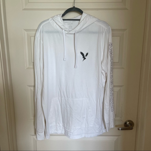 American Eagle Outfitters | Shirts | Ae Super Soft Icon Graphic Hoodie Tee  | Poshmark